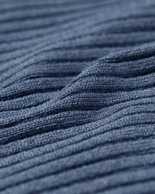 gilet côtelé pour femmes bleu