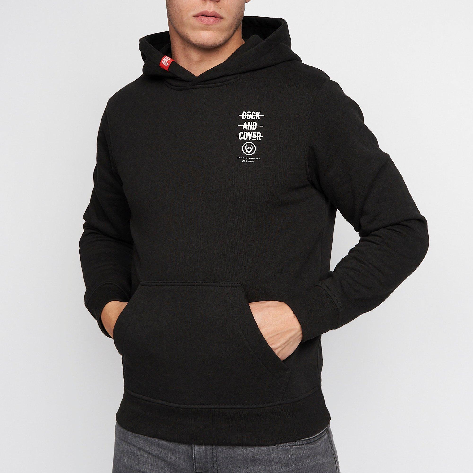 Duck and Cover DC Graphic Hoodie Mens