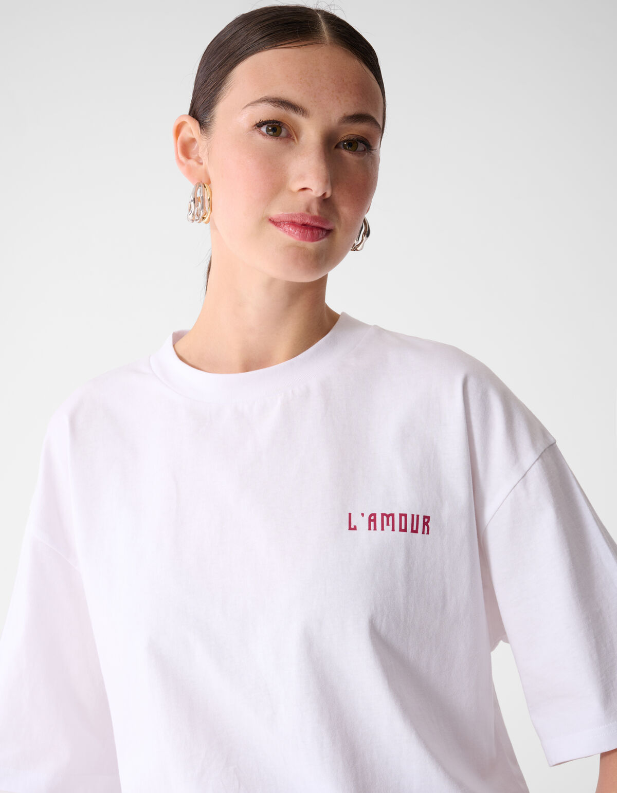 L'amour Artwork T-shirt Wit