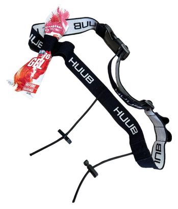 Ceinture Porte Dossard Huub Noir / Blanc