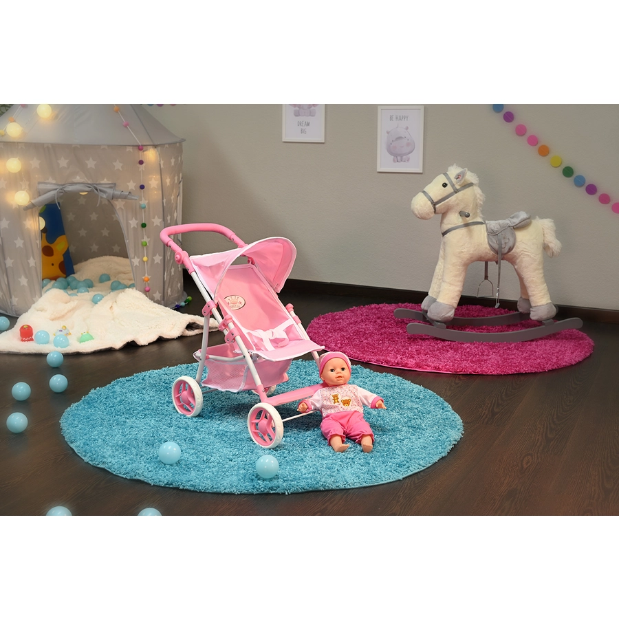 knorr toys® Puppenbuggy Liba - princess white rose