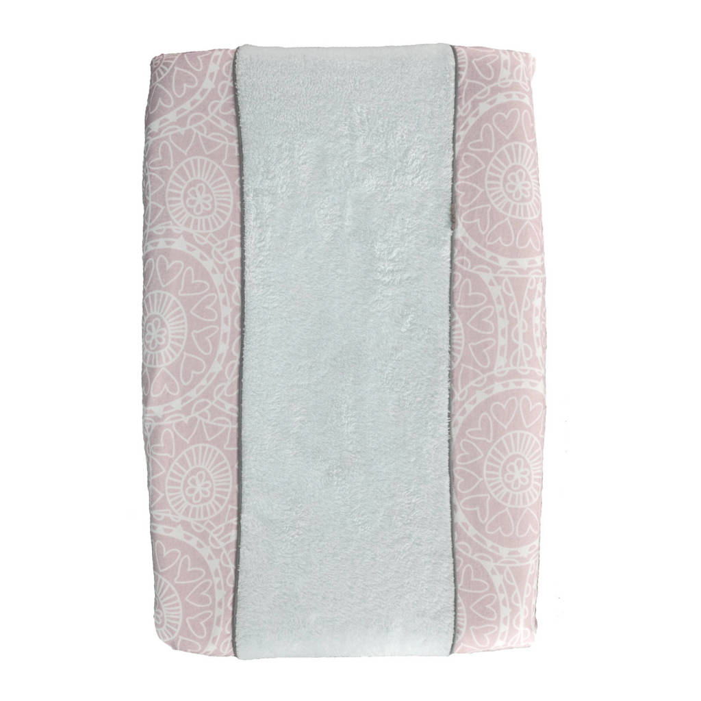 Little Lof aankleedkussenhoes misty pink-white