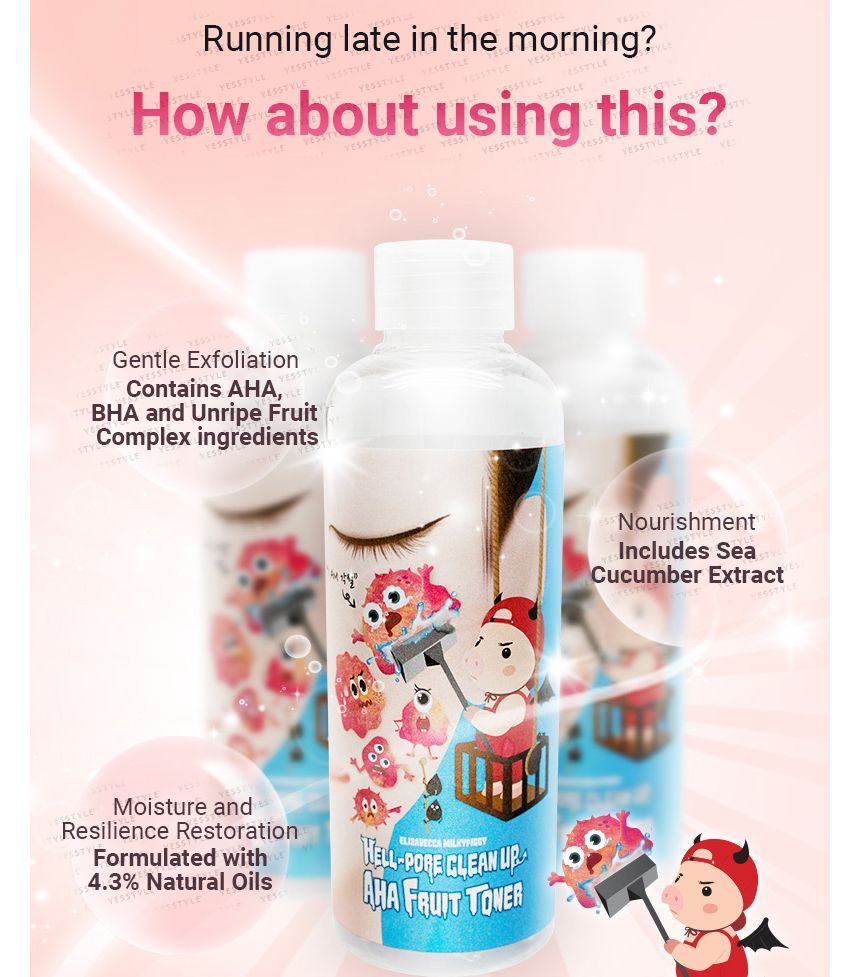 Elizavecca - Hell Pore Clean Up AHA Fruit Toner 200ml
