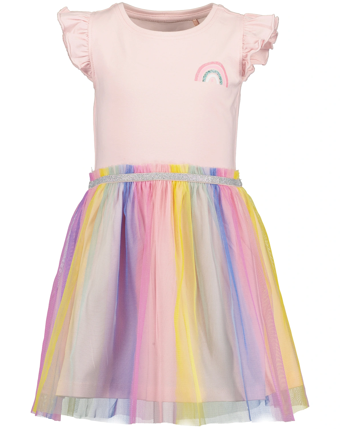 Shirtkleid MINI RAINBOW mit Tüllrock in rosa