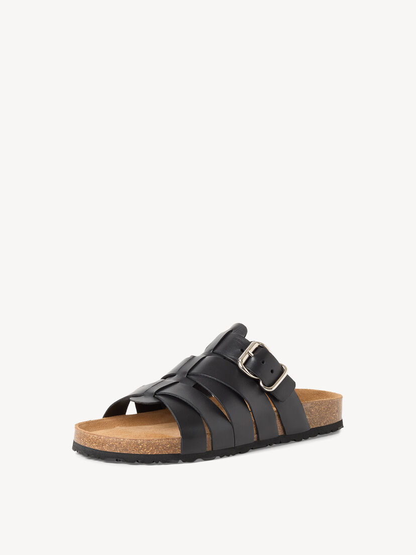 Leren Slipper - zwart