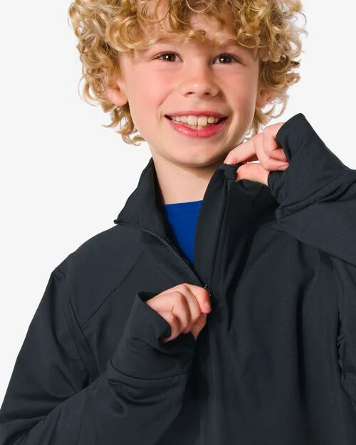 t-shirt sport polaire enfant noir