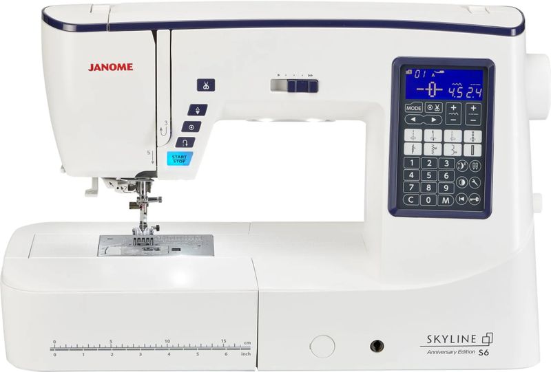 Janome Skyline S6 - Naaimachine - Aluminium - 196 Ingebouwde Steken