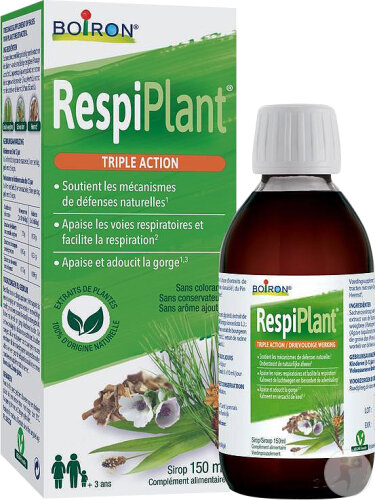 Boiron Respiplant Sirop Nez-Gorge-Défense Naturelle Flacon 150ml