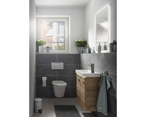 Wastafelmeubel FACKELMANN Milano BxHxD 52 x 61 cm x 27,5 cm Frontkleur eikenhoutdecor 84332