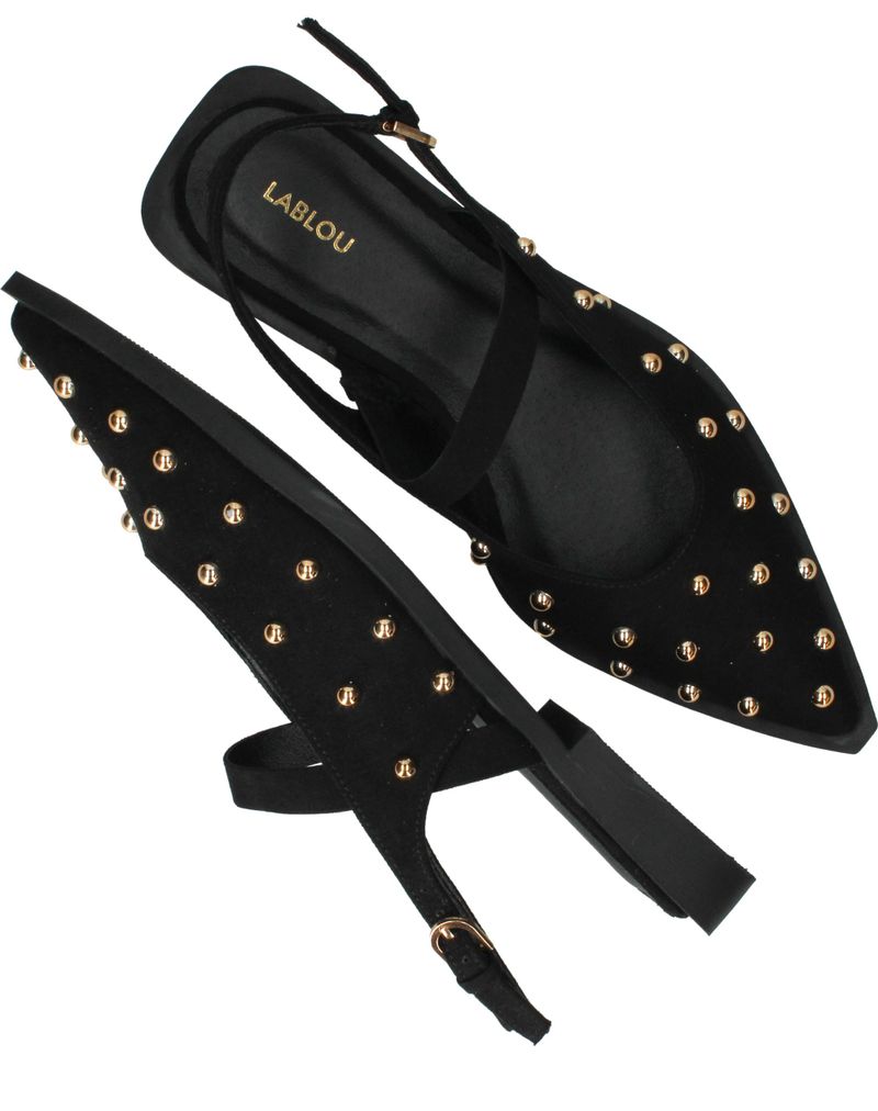 LABLOU Slingbacks Zwart