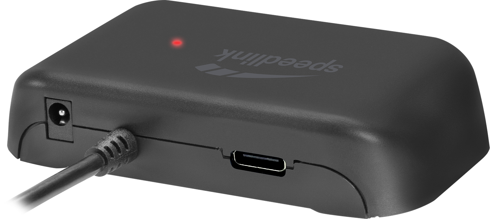 SPEEDLINK SNAPPY EVO USB Hub, 4-Port, Type-C to USB 3.0, USB 3.1 Gen 1, USB 3.2 Gen 1 (5 Gbit-s), black