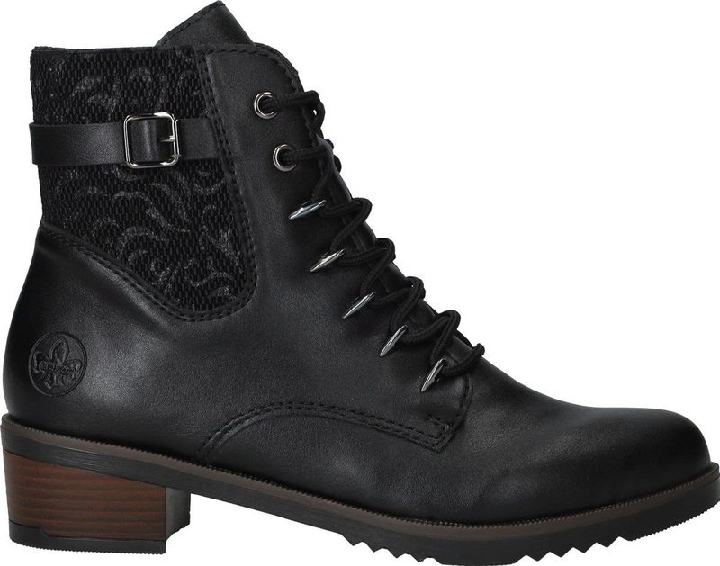 Rieker Veterboots - Dames - Zwart