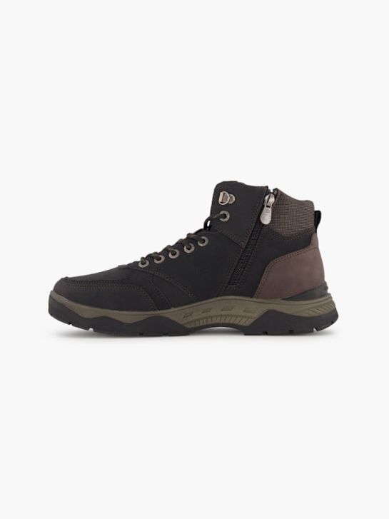 TOM TAILOR Schnür-Stiefelette Schwarz
