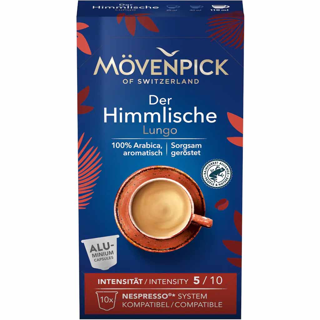 Mövenpick Kapseln Nespresso Der Himmlische Lungo 10er 57g MHD:30.4.26
