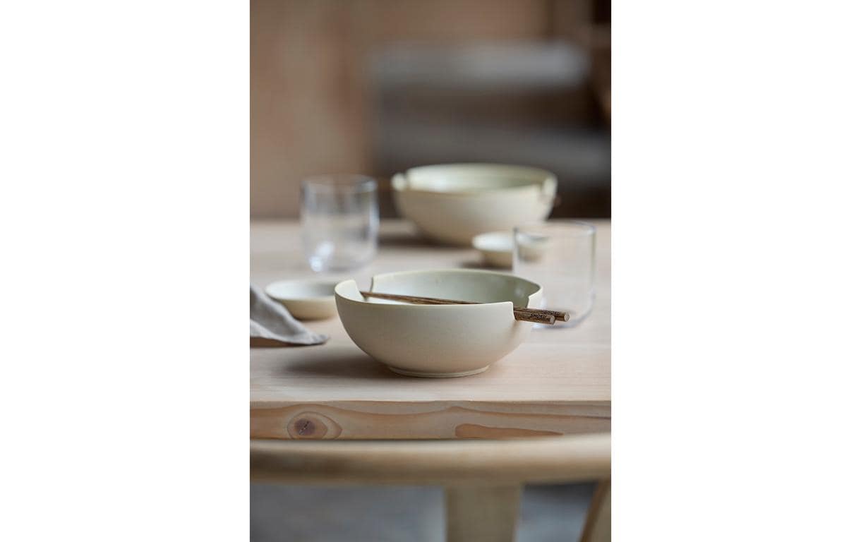 Ramenschale Shoku 18.5 cm, 6 Stück, Beige<br>Schalen-Set aus Steinzeug
