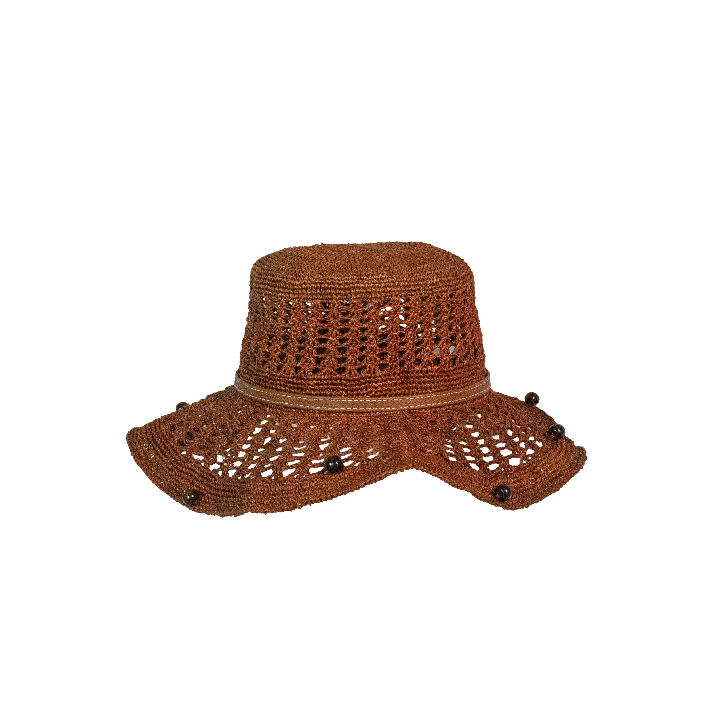Chapeau hippie en crochet ajouré
