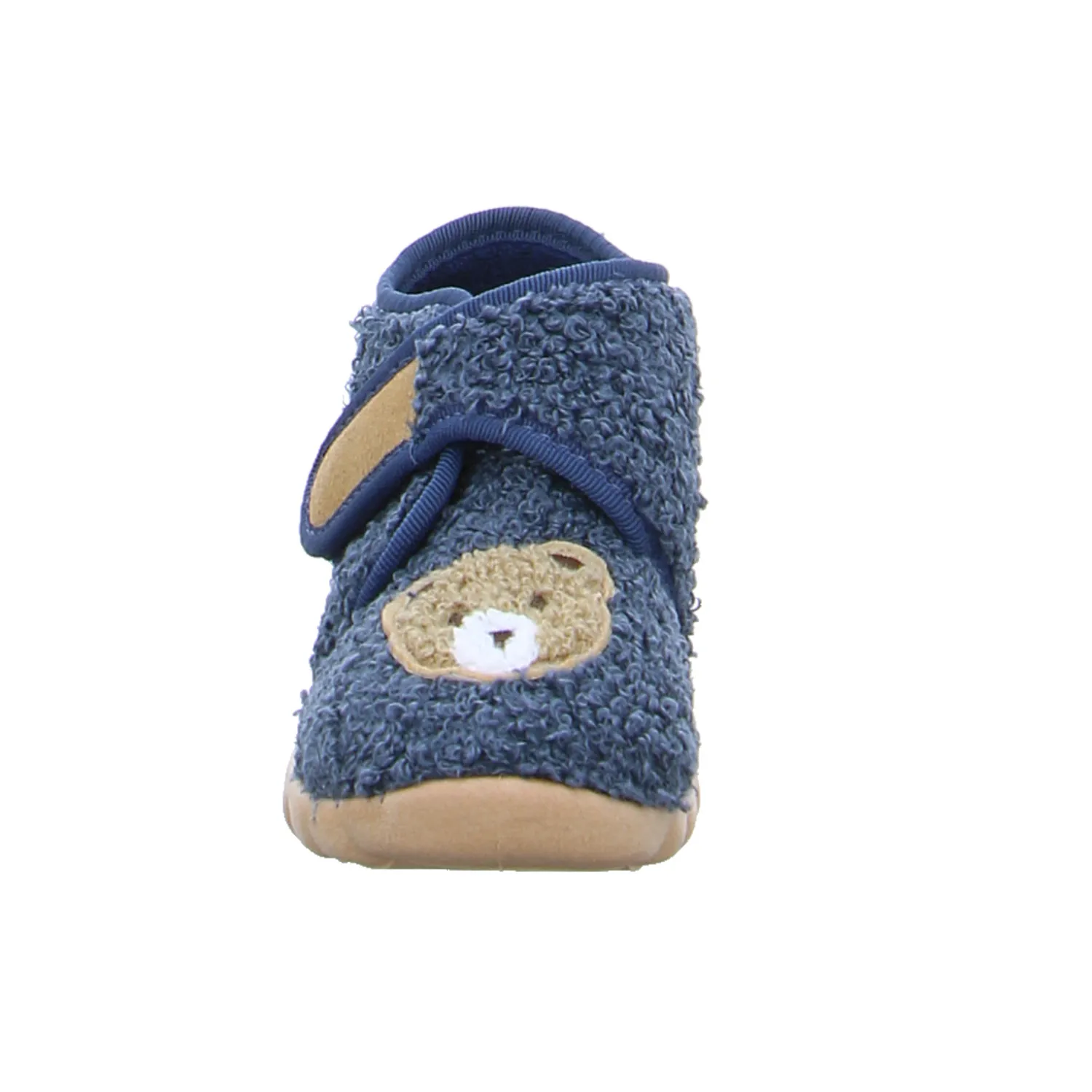 FISCHER Baby-Hausschuh Blau Textil  Unisex