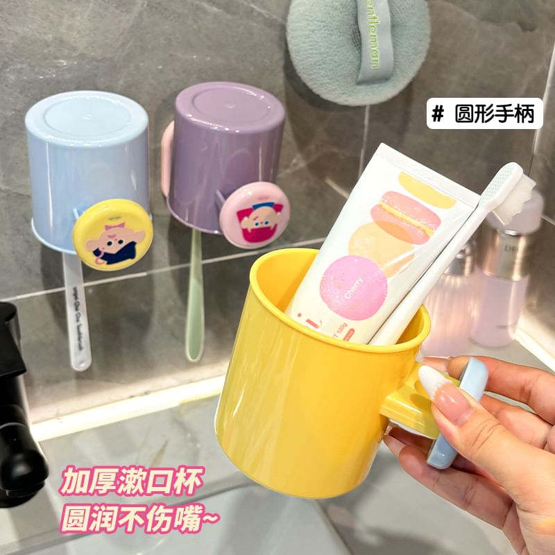 Momoi - Cartoon plastic tandenborstelhouder met beker (verschillende ontwerpen) / Set
