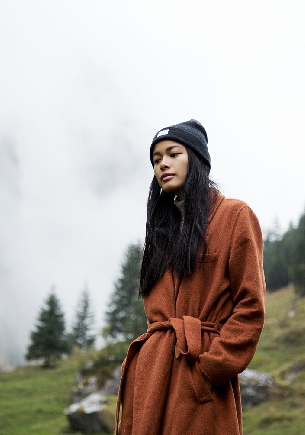 Neumuhle Wollmütze Kiel Organic Merino Slate Dust