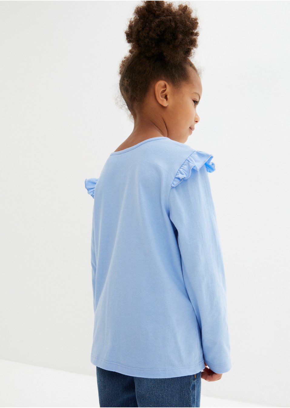 T-shirt à manches longues fille avec paillettes