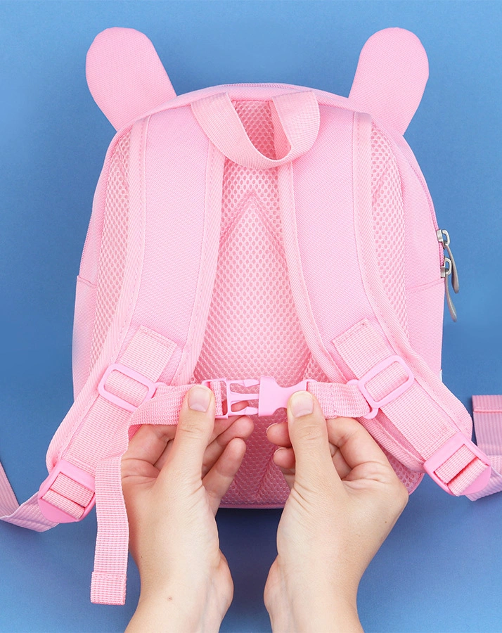 Kinderrucksack LITTLE BACKPACK – BUNNY (21x27x10) in rosa