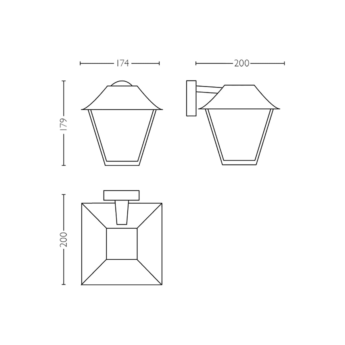 Philips Alpenglow vegglampe 60W E27