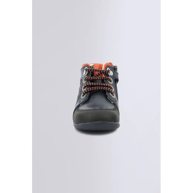 BINS MOUNTAIN MARINE ORANGE BOTTILLONS Cuir Garçon