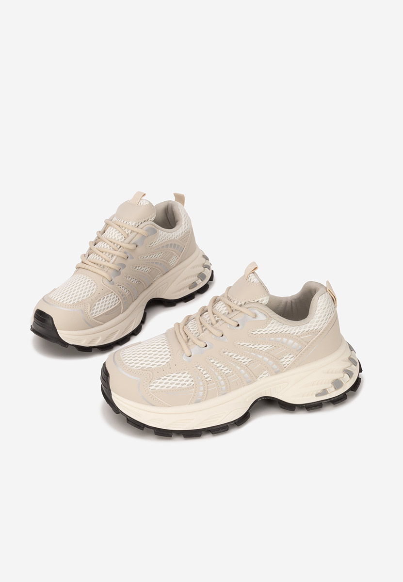 Baskets pour femme beige Maliania