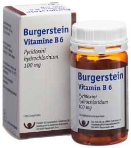 BURGERSTEIN Vitamin B6 Tabletten 100mg, 100 Stück