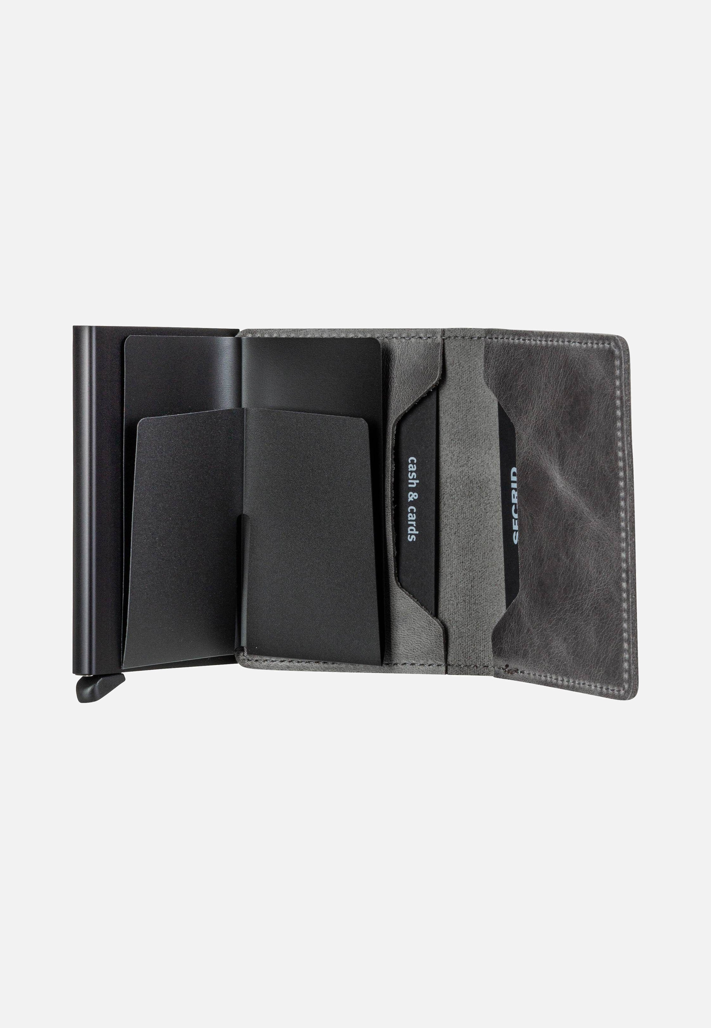 Slimwallet Vintage Grey-Black - Portemonnaie