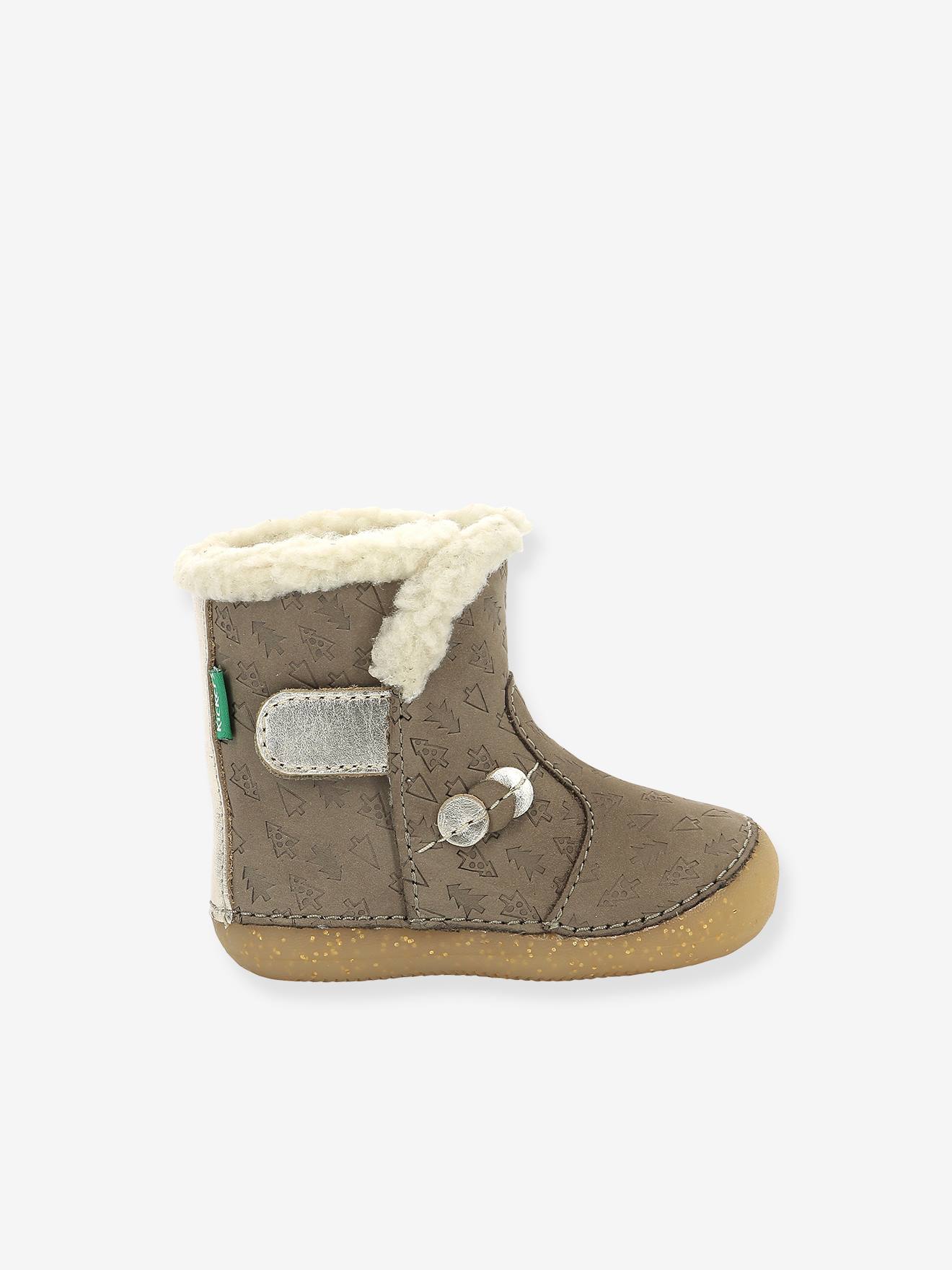 Botinhas So Windy KICKERS® First Steps, Bege Bebê