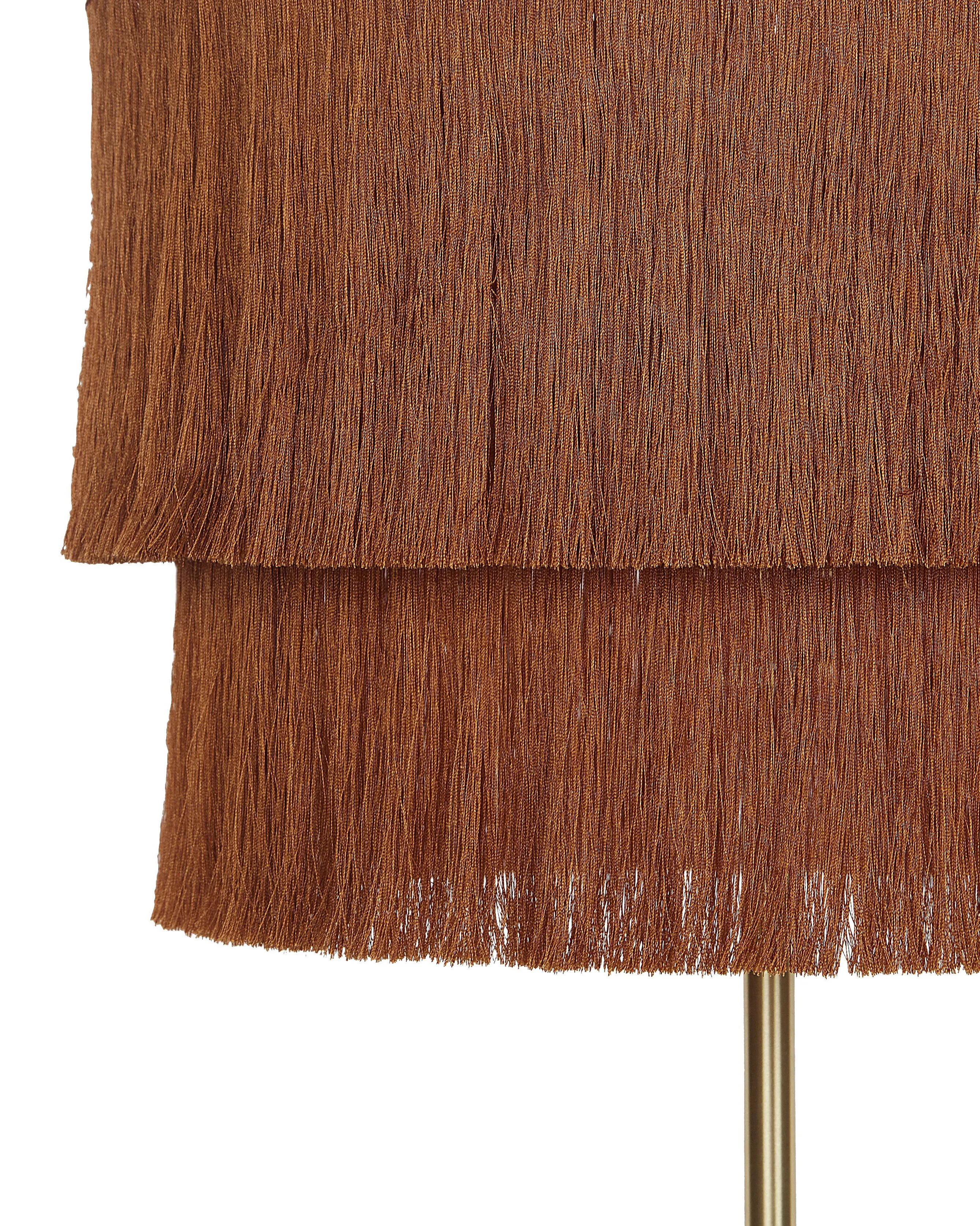 Staande lamp PERISTERI Metaal Bruin