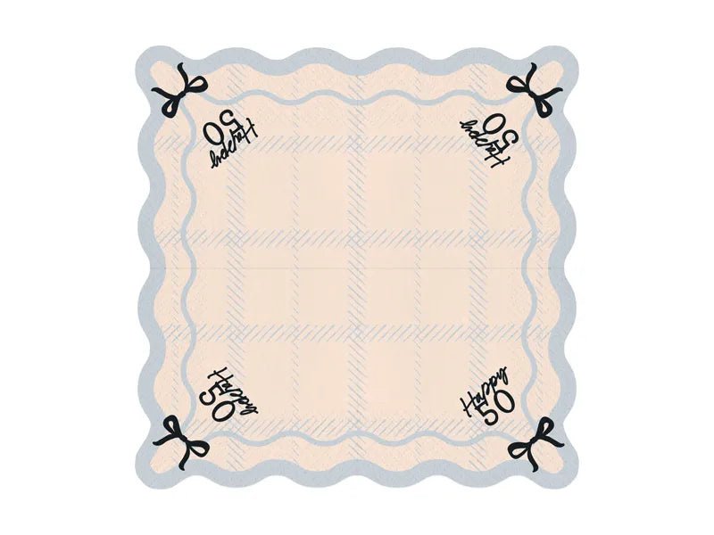 50 Jaar Servetten 33cm 12st