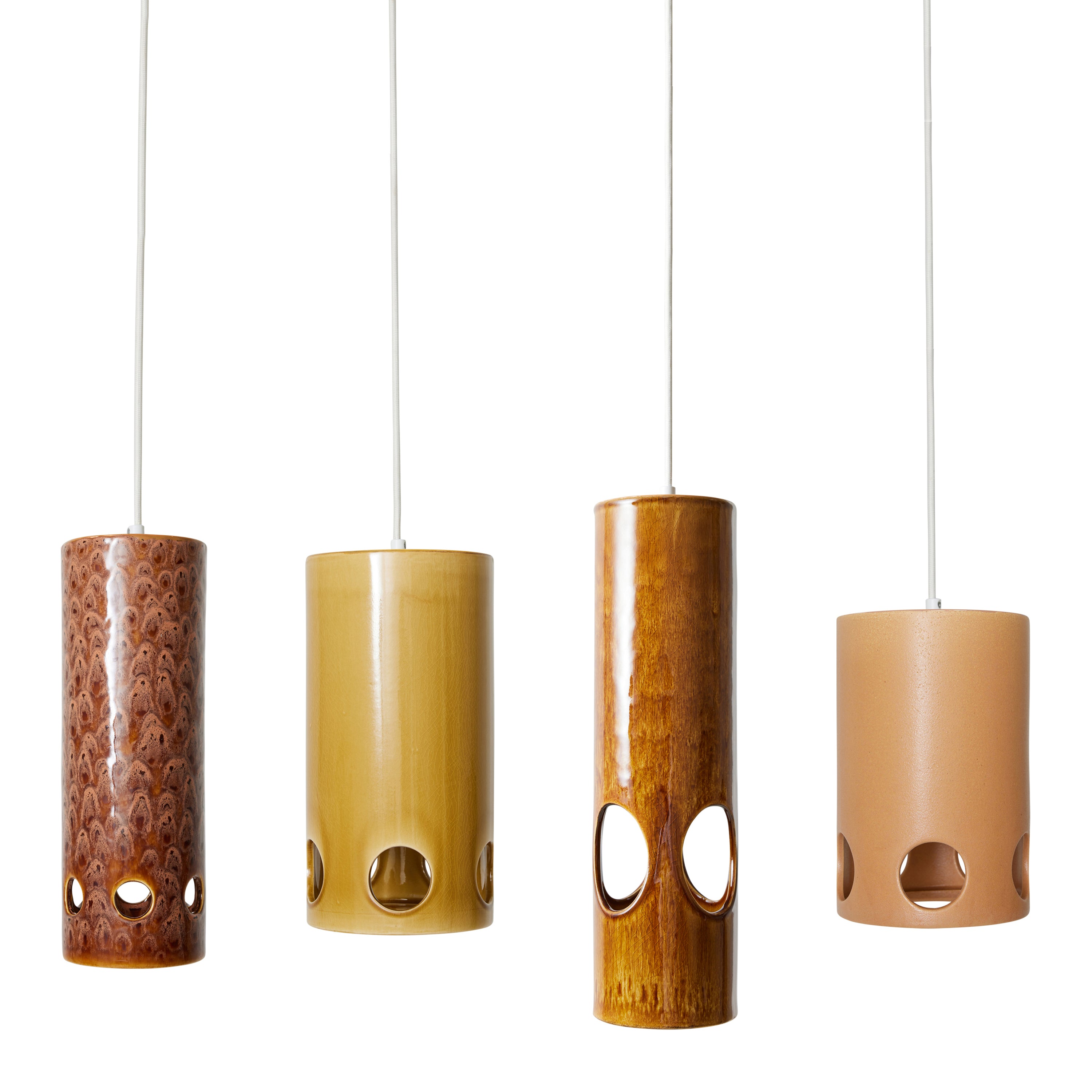 HKliving Ceramic Hanglamp - Rosewood