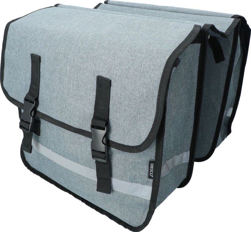 Dresco Dubbele Fietstas 36 Liter - Grijs