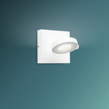 Philips opbouwspot Clockwork wit incl. WarmGlow LED-lichtbron