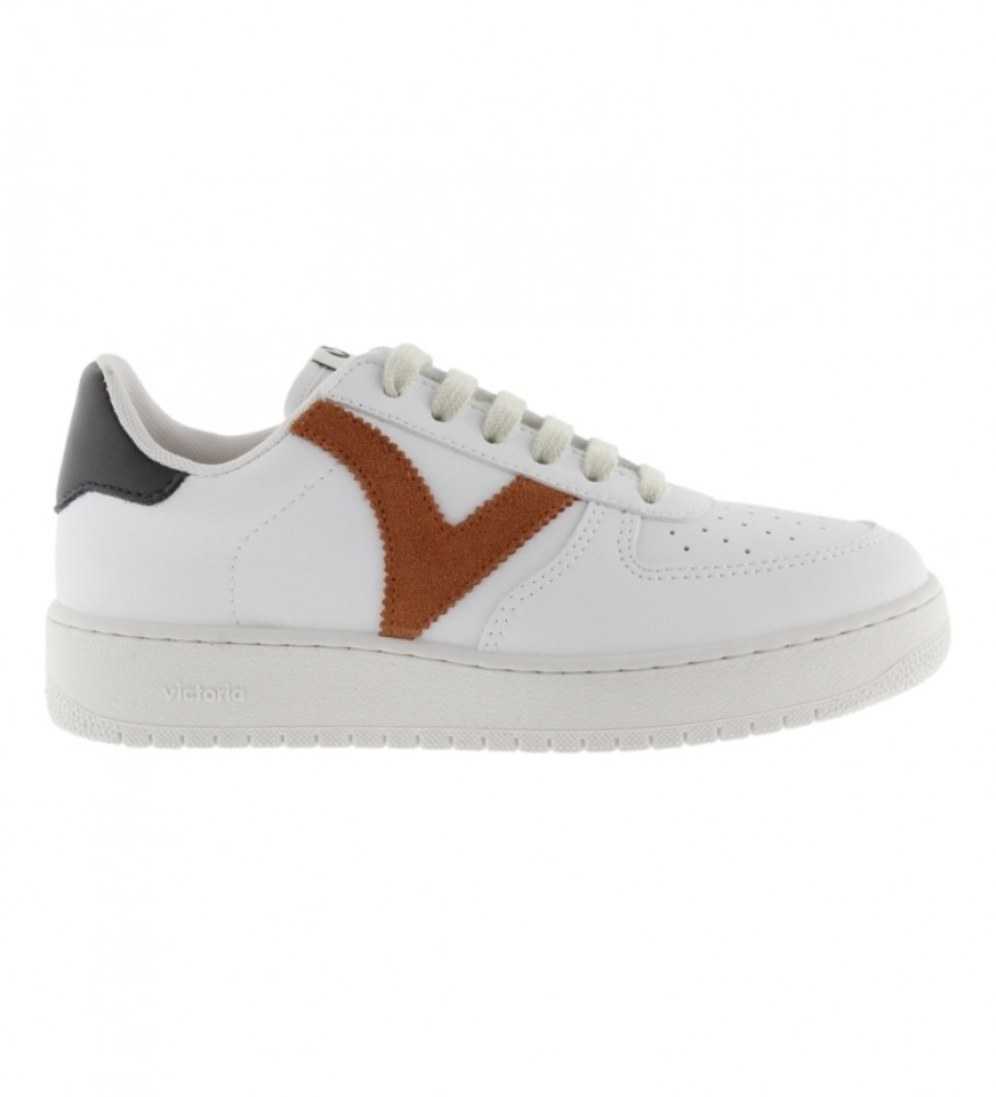 Tênis Victoria 1258201 branco, taupe