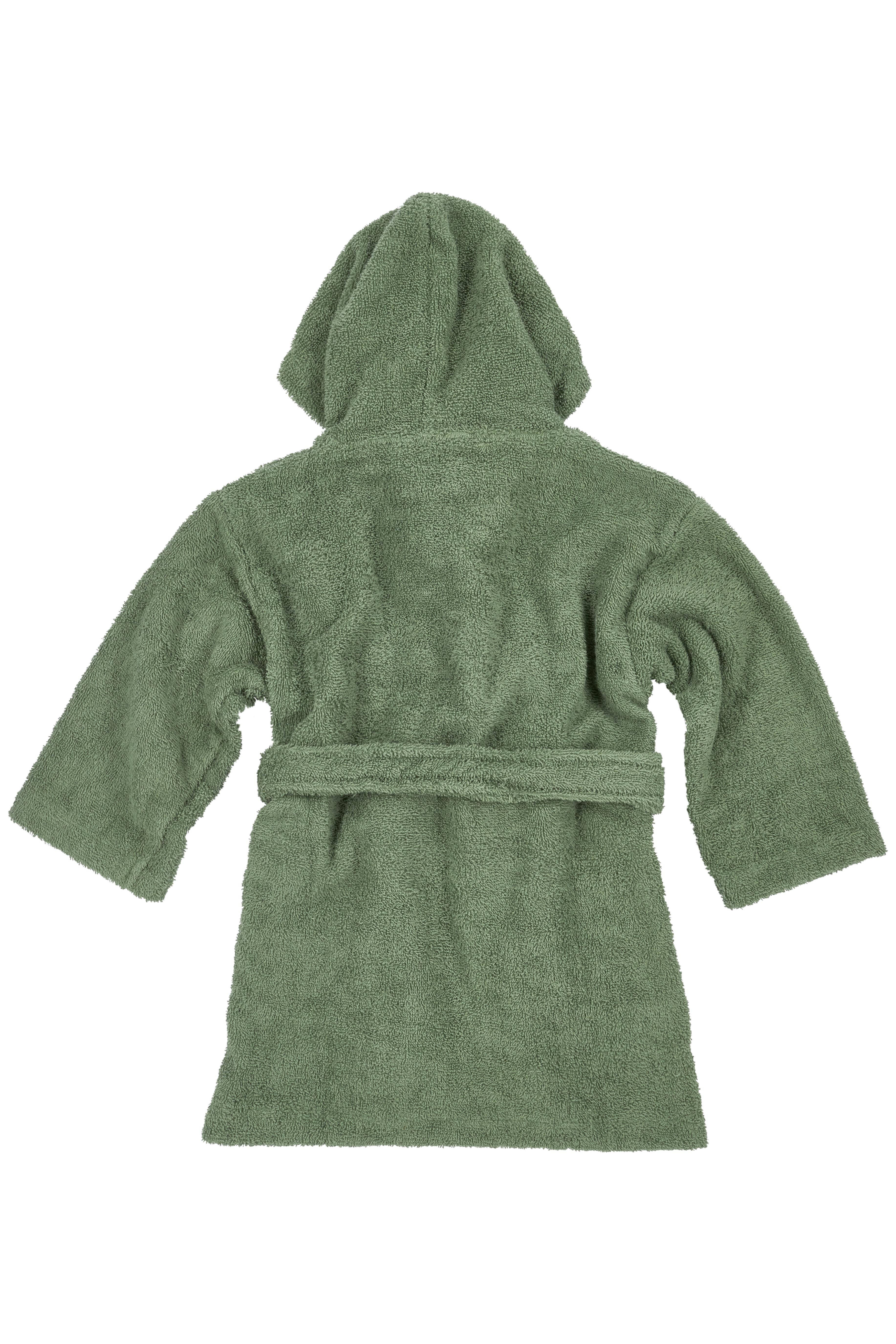 Meyco basic badstof badjas forest green