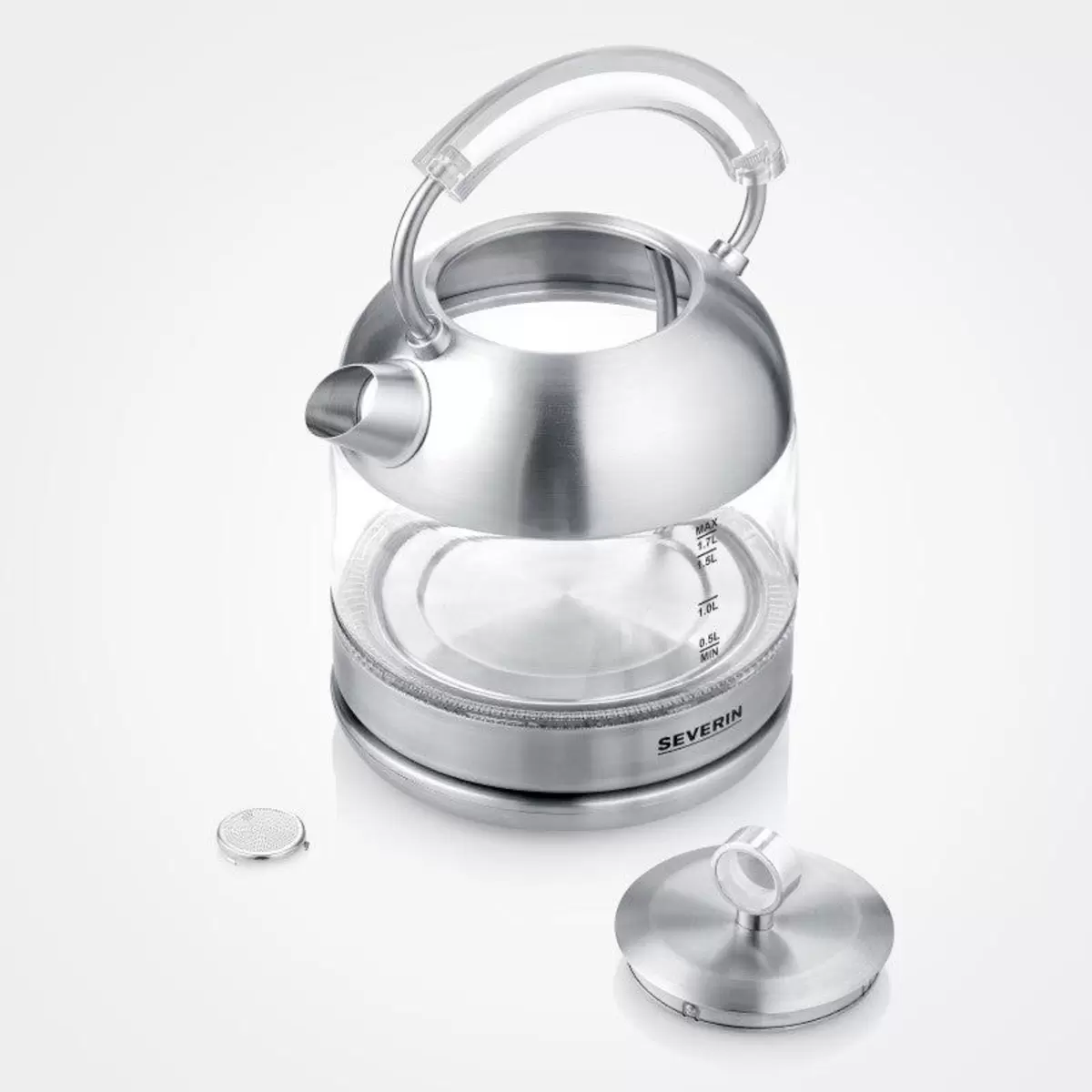 Wasserkocher über 1 Liter Severin WK3459 Silber