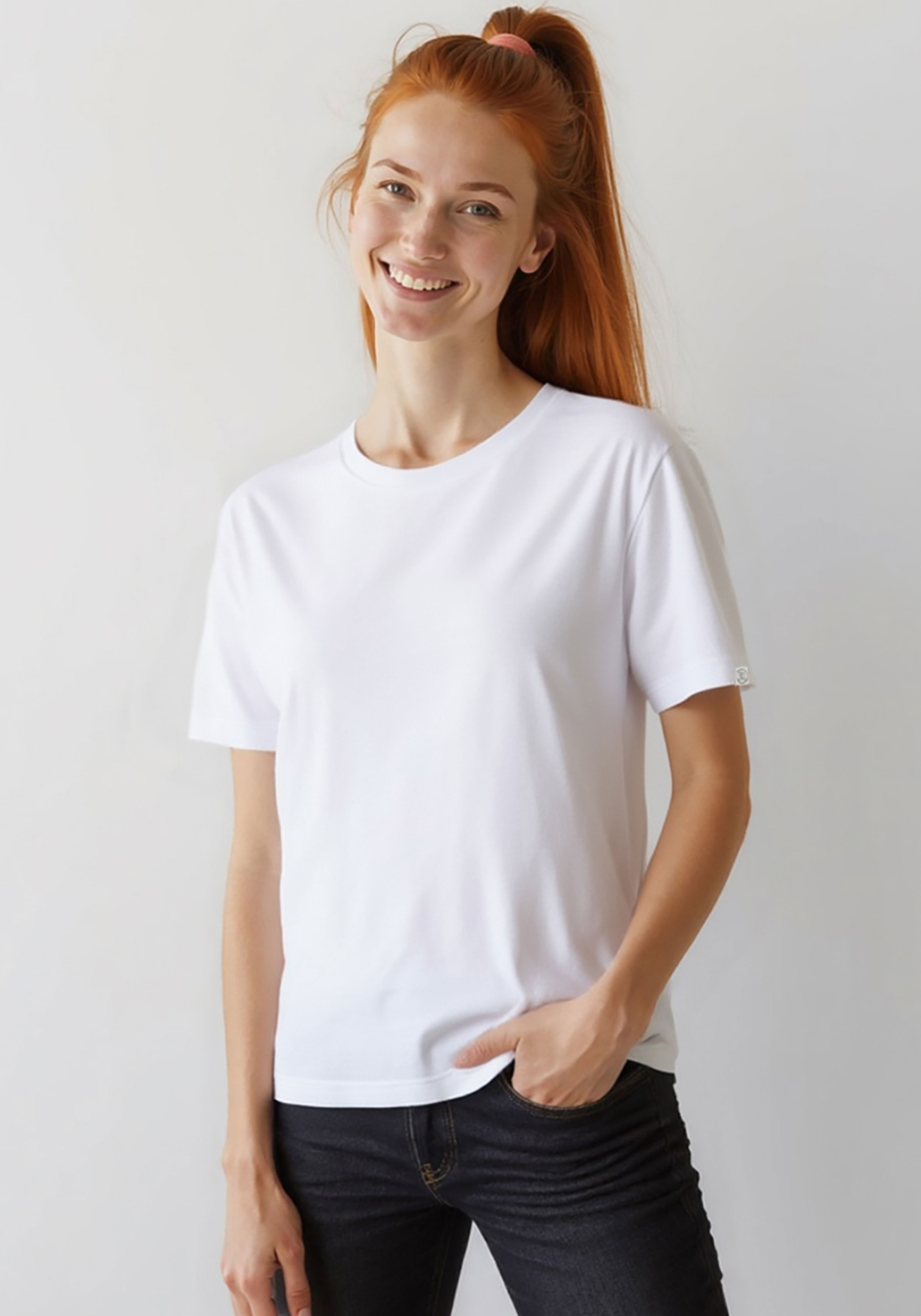 WE ARE ZRCL Damen T-Shirt Luisa Basic White