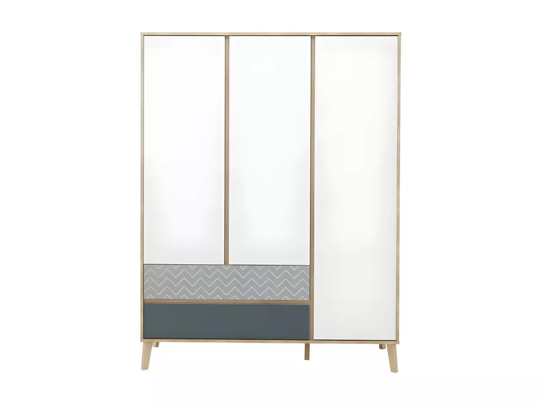 Chambre Adulte Complète (140*190) Chêne blond - ESMEY