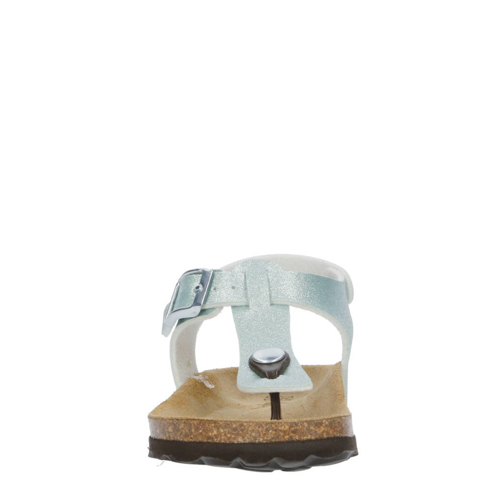 Kipling sandalen lichtgroen/zilver