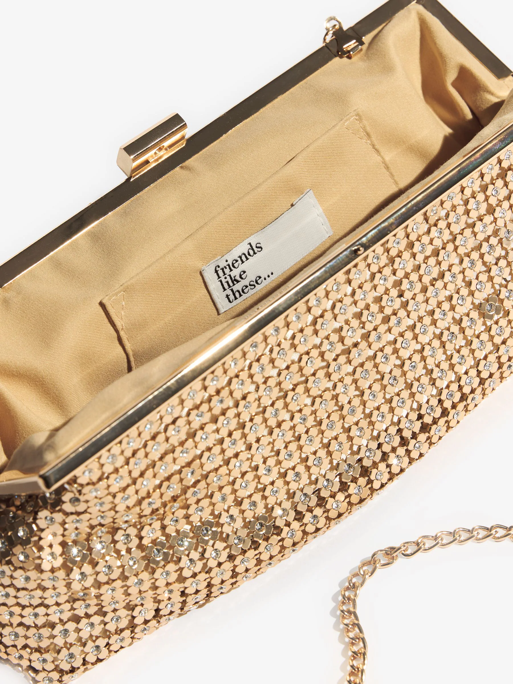 Goud - Friends Like These Chain Mail Clutch