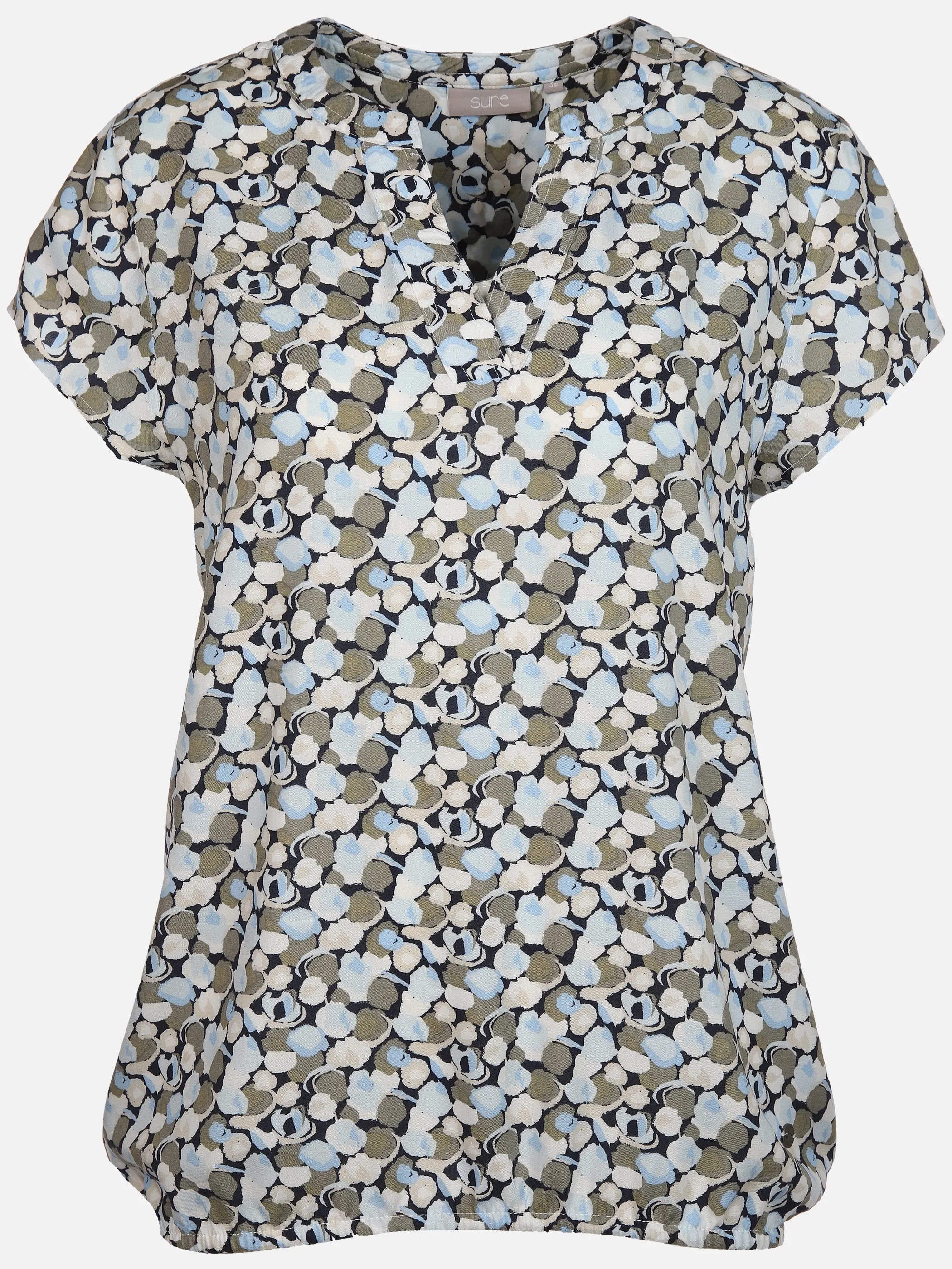 Damen Schlupfbluse mit Alloverprint