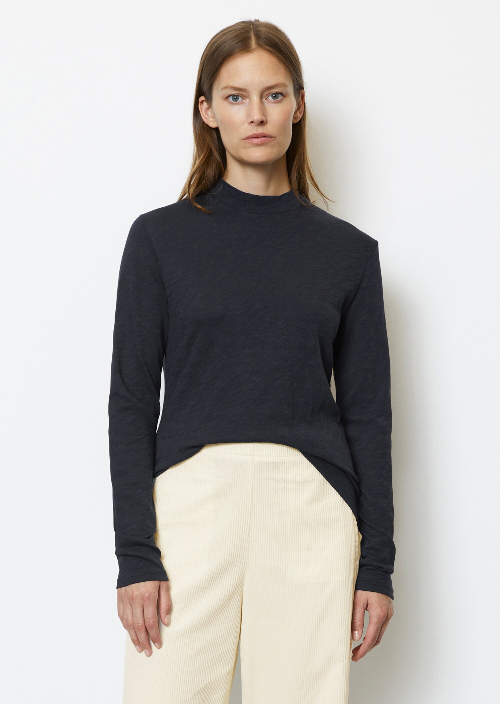 Longsleeve regularaus Slubjersey