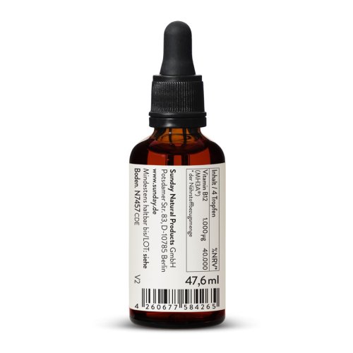 Sunday Natural Products  B12 TropfenMh3a ®Formel1000 µg