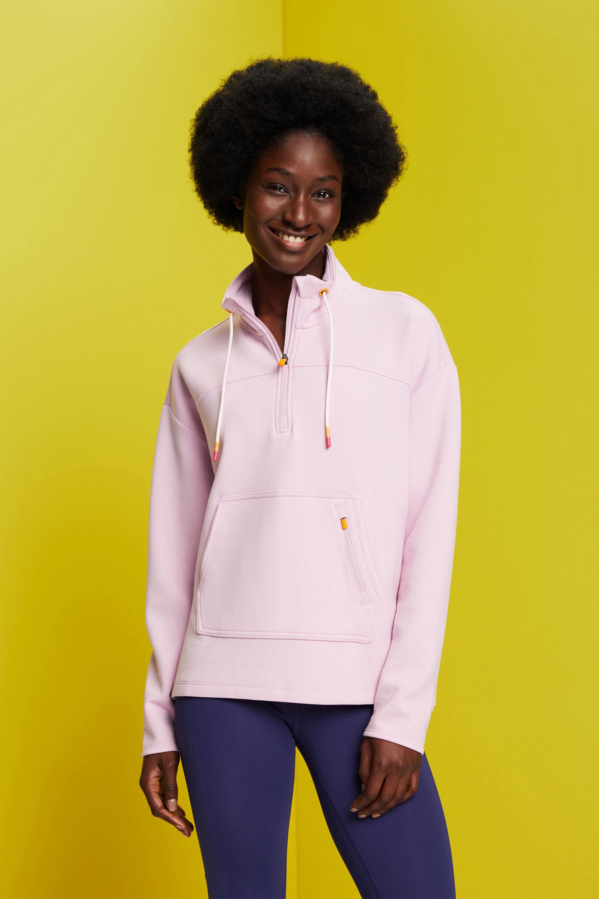 Sweat-shirt zippé, LENZING™ ECOVERO™