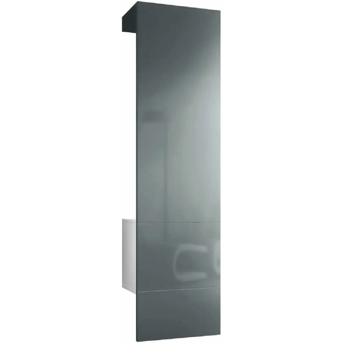 MPC Porte Manteaux Blanc Mat Et Gris 52 X 193 X 35