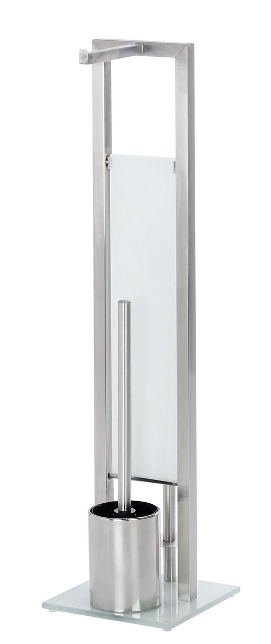 Wenko Edelstahl Stand WC-Garnitur Rivalta