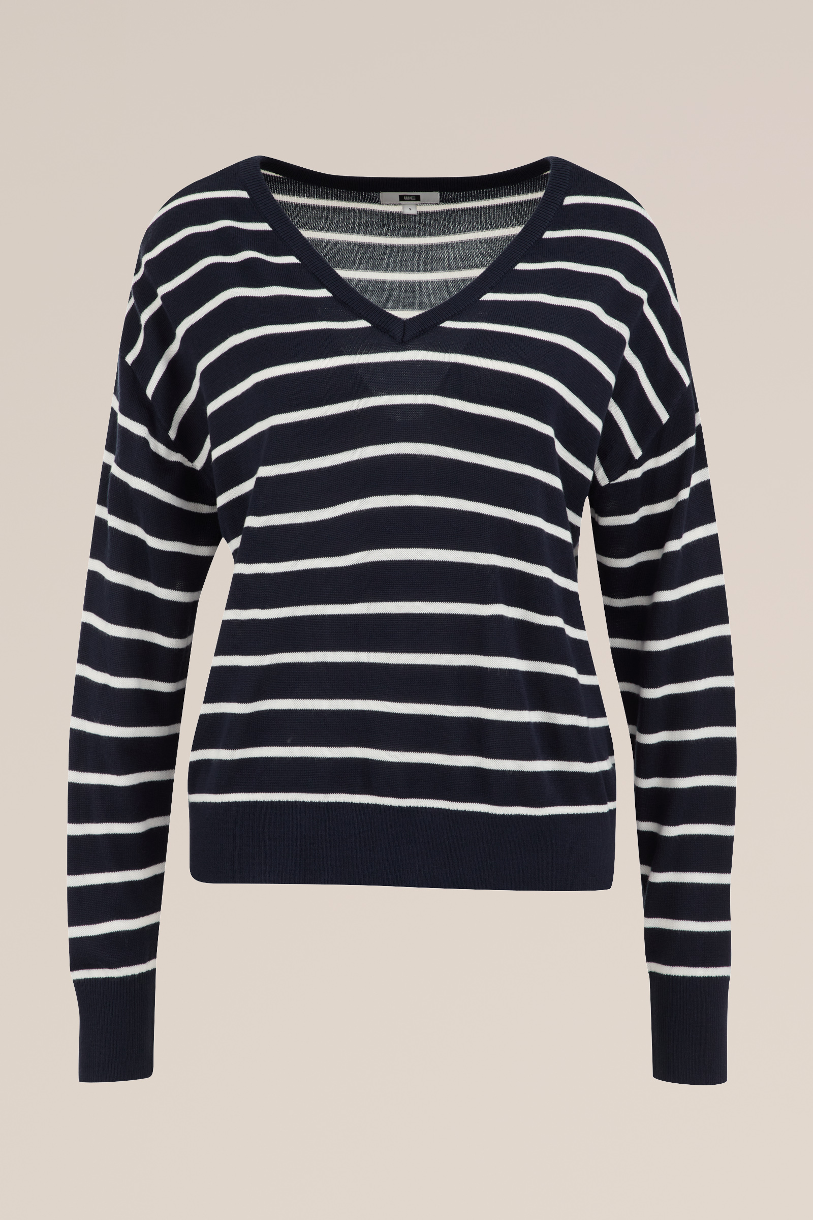 trui met dessin WE Fashion Donkerblauw